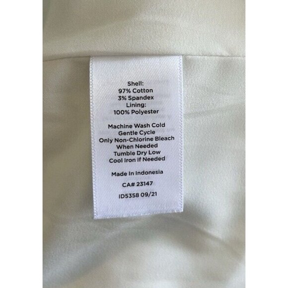 Talbots Lemons Blossom Canvas Printed Above Knee Lined Skirt Size 8 - Picture 5 of 5